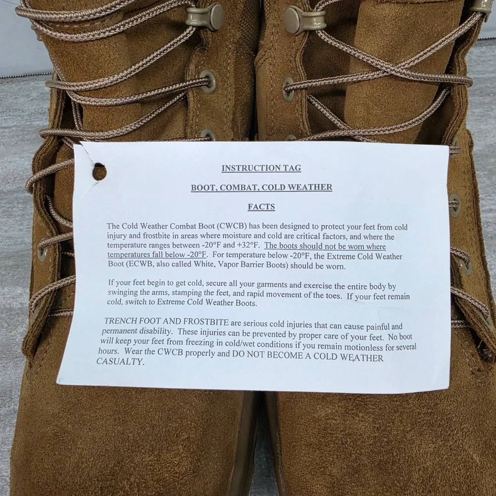 Altama Cold Weather Combat Boots CWCB Coyote Brown Vibram 12 R W911QY-20-F-0360